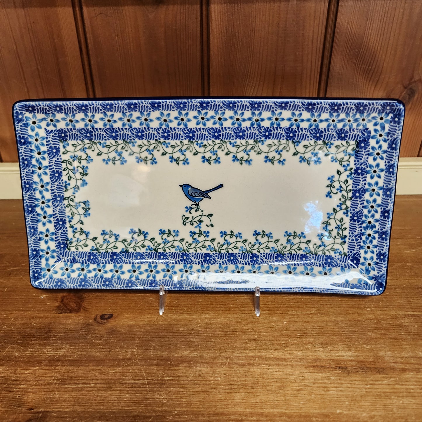 Rectangular Tray   11.8x6.5"    1932X ~ Song Bird