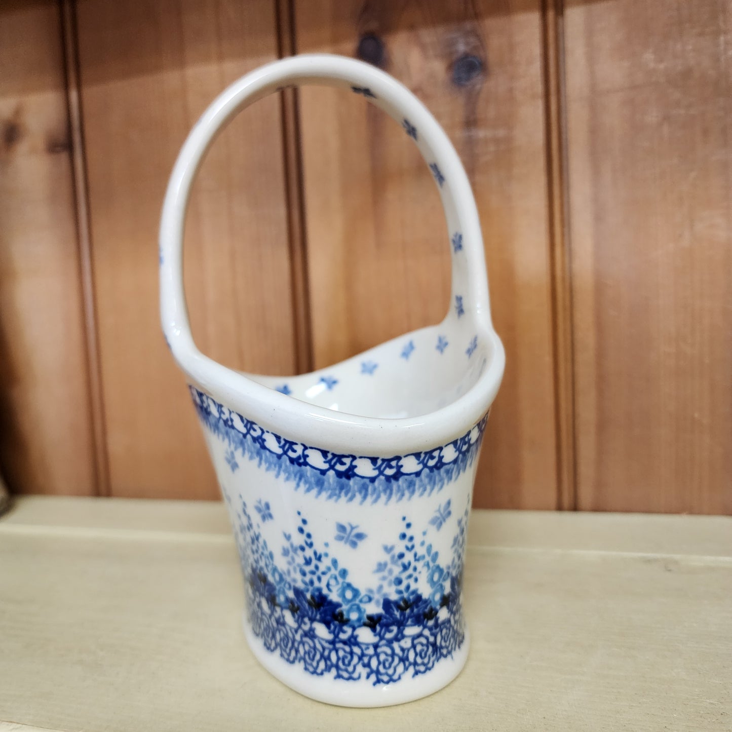 Basket with Handle     3277X ~ Blue Sage