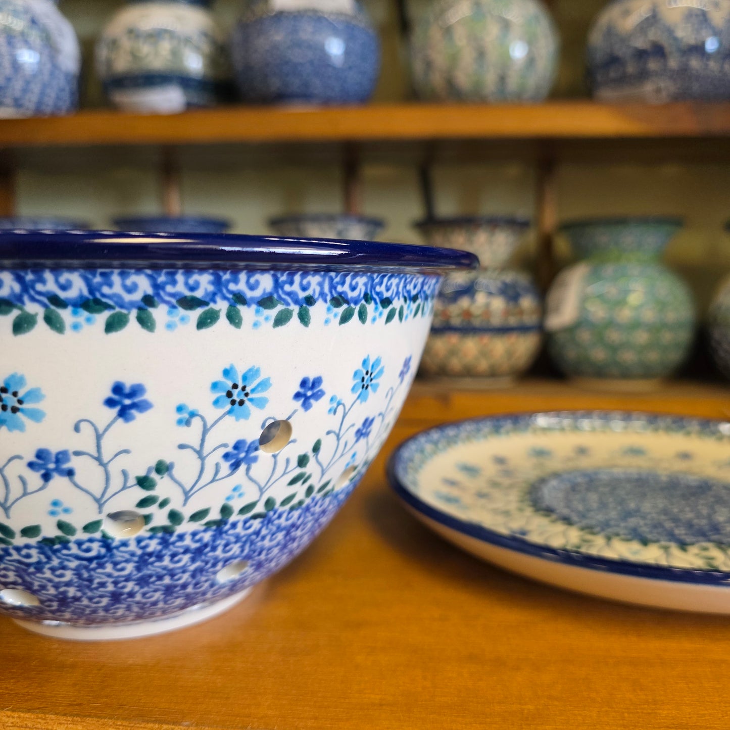 Berry Bowl w/ Saucer   8"W  470-2785X  Georgia Blue pf0526