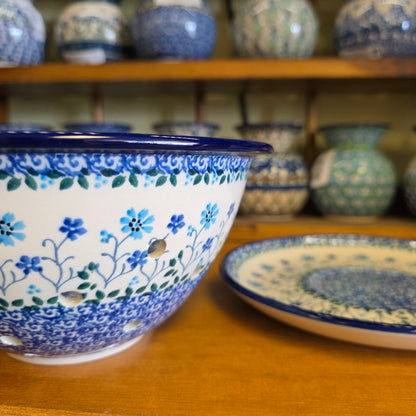 Berry Bowl w/ Saucer   8"W  470-2785X  Georgia Blue pf0526
