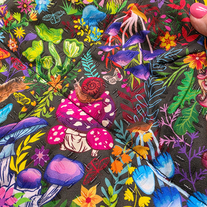 Cozy for Plate Mushroom / black print