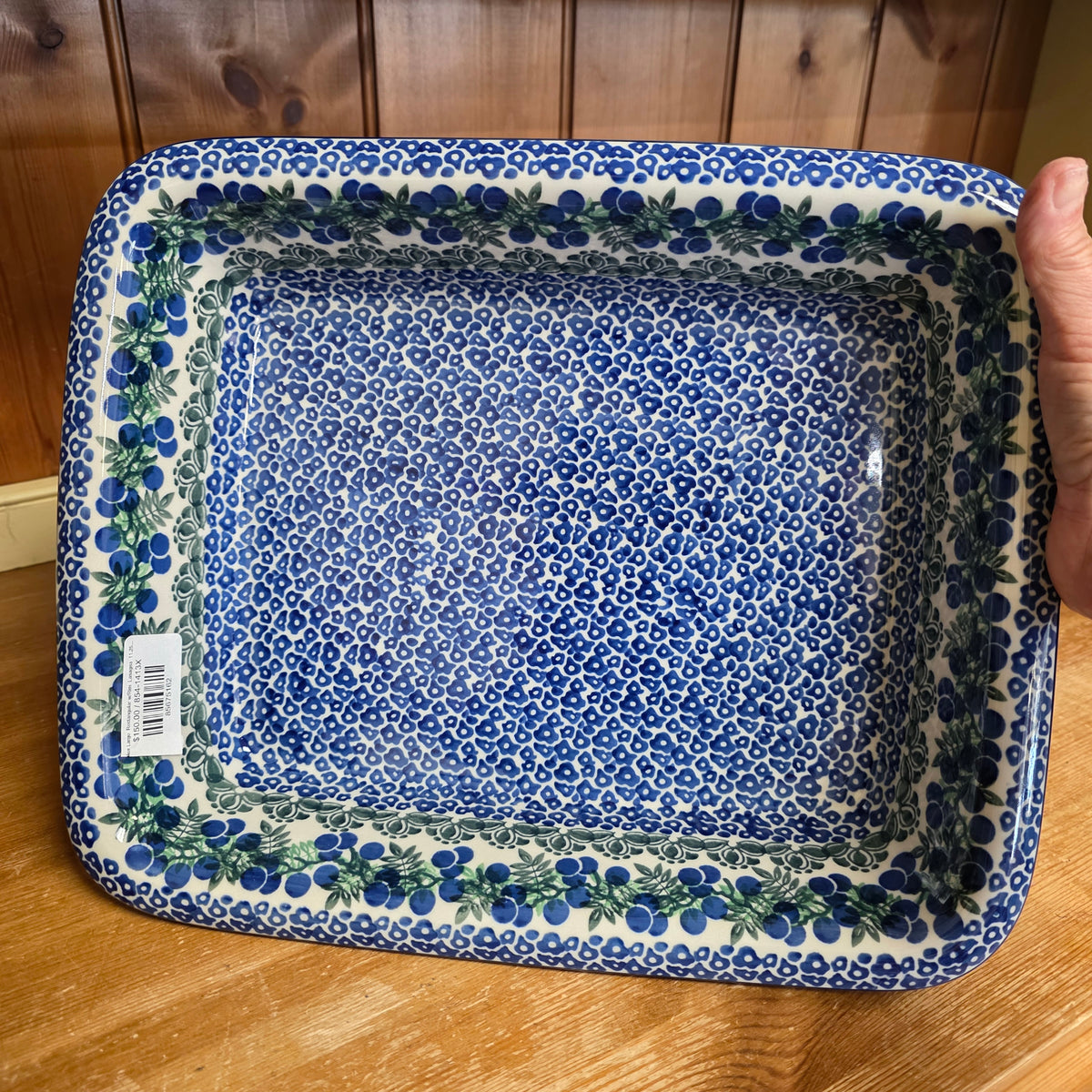 Lasagna Baker Large  Rectangular w/Rim  Lasagna  11.25" x 13.75" 854-1413X  Huckleberry pf0526 Large Lasagna
