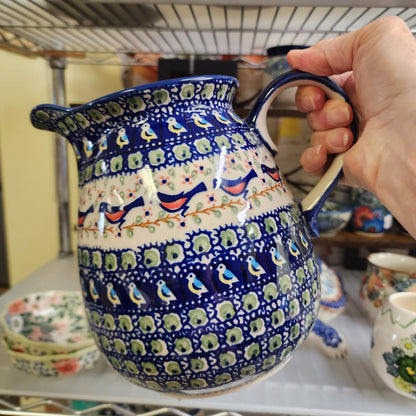Pitcher 8.5 cups / 7.5"H Birds