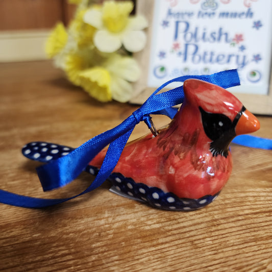 Cardinal #4 / tail dots 3.5"  Ornament
