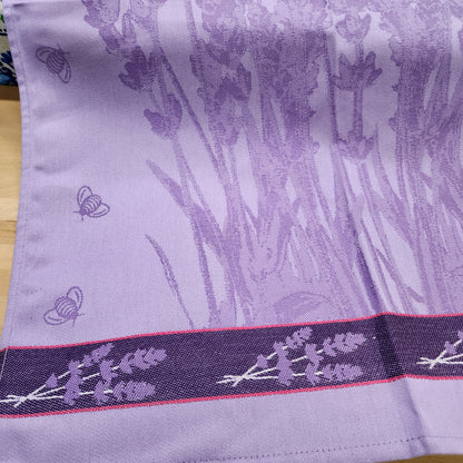 Tea Towel Lavender Plant 20" x 28" European Tea Towel yellow border