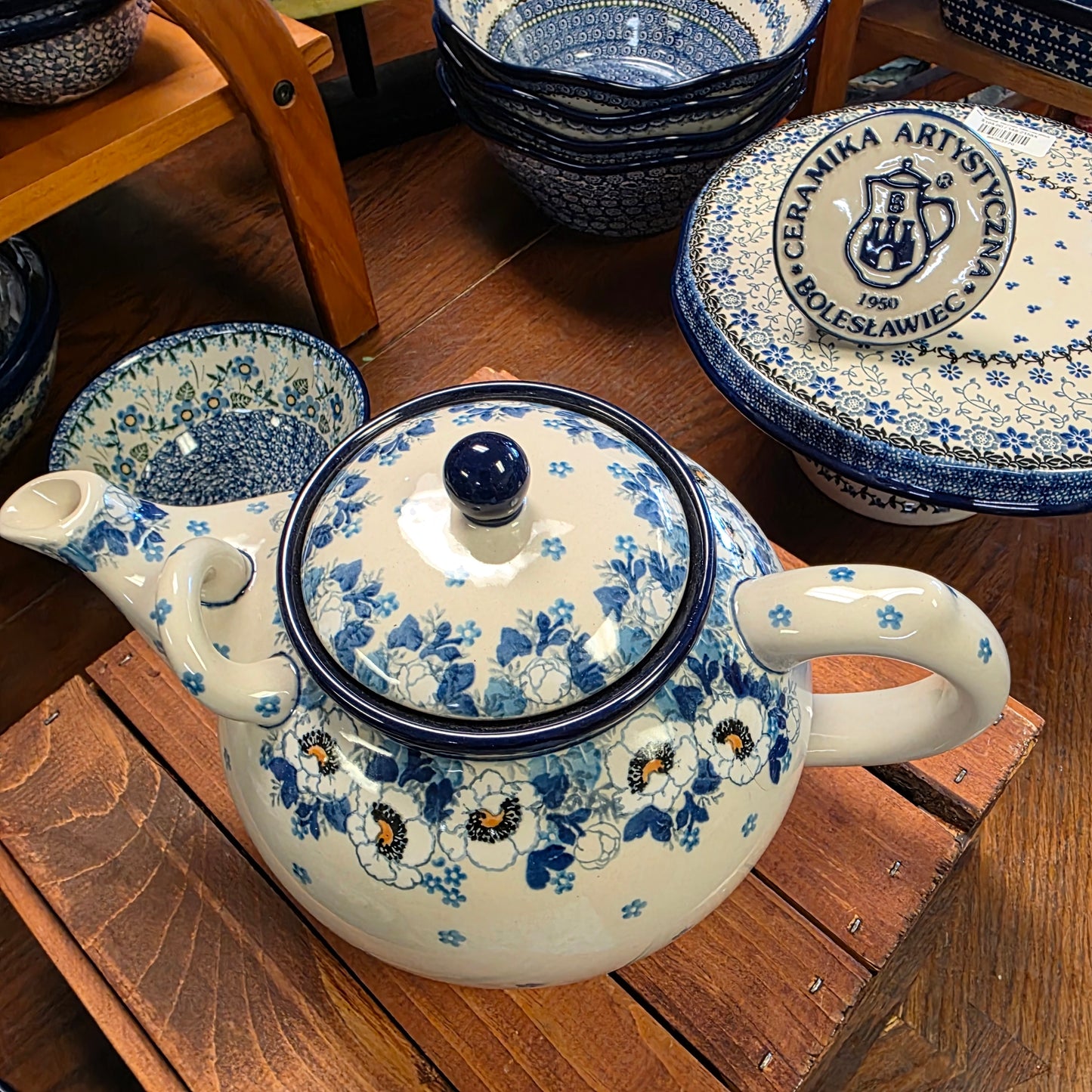 Teapot   1.75 Qt  444-2222X  Snow Poppy pf0526
