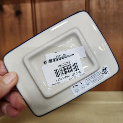 Soap Dish   3.25" x 4.25"    1417X ~ Blue PhloX