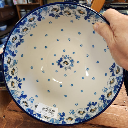 Bowl   Nesting   9" W 056-2222X  Snow Poppy pf0526