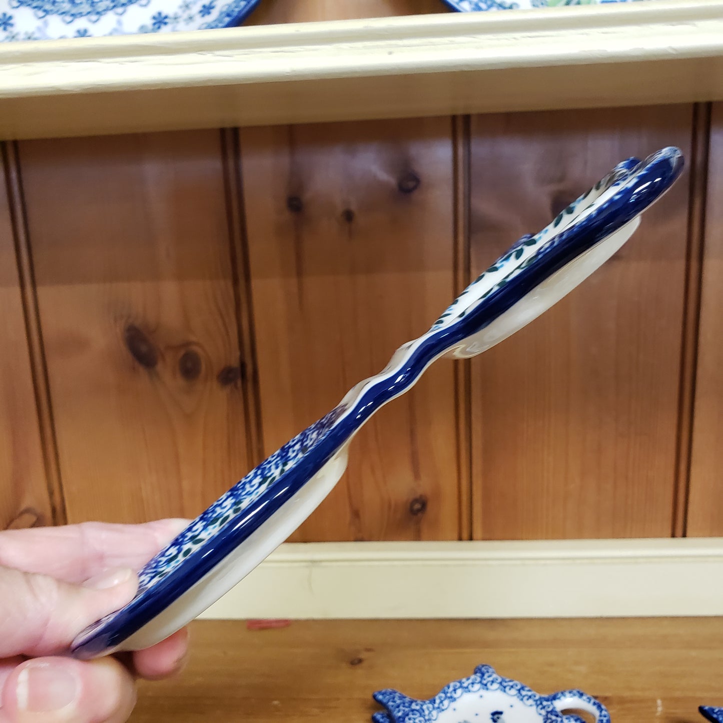 Tea Bag & Cup Holder 764-2785X Georgia Blue  Spoon Rest