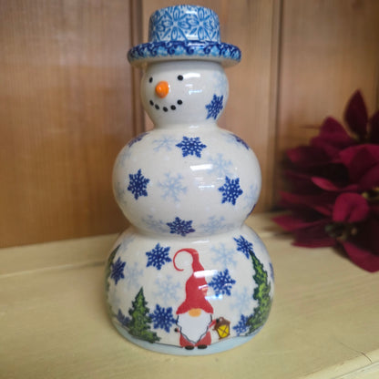 Snowman 6" x 3.5"  / gnome with lantern