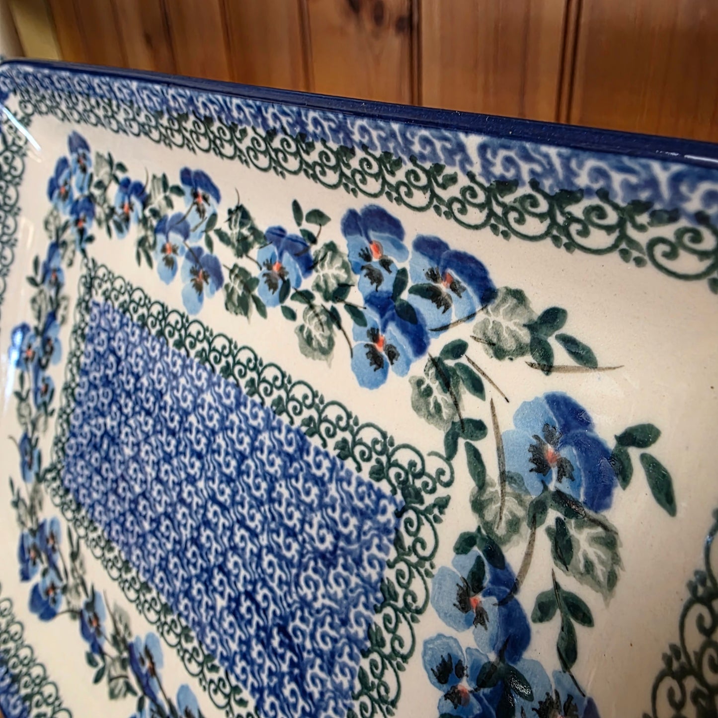 Platter Rectangular 9.5" x7"  111-2273X  Winter Viola pf0526