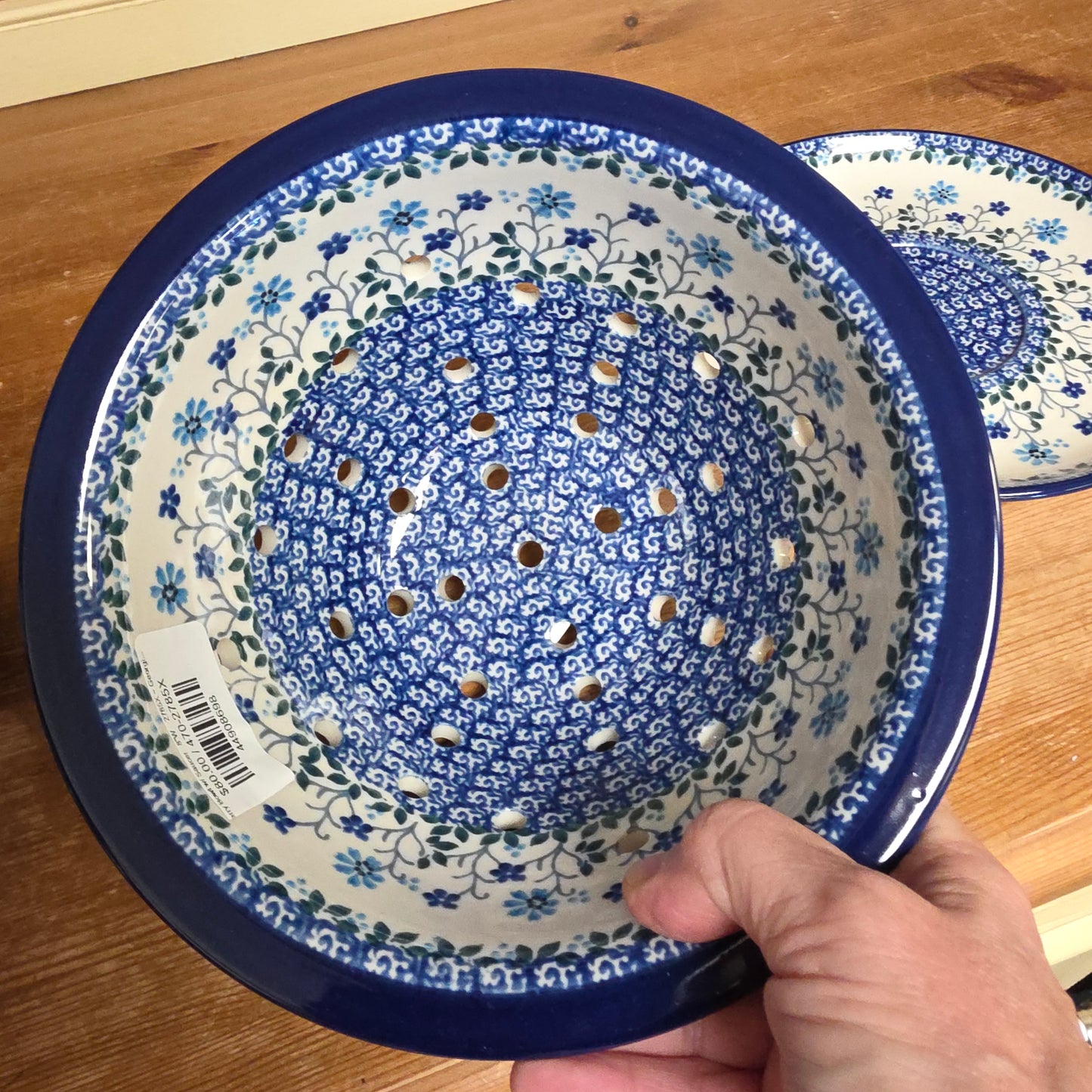 Berry Bowl w/ Saucer   8"W    2785X ~ Georgia Blue