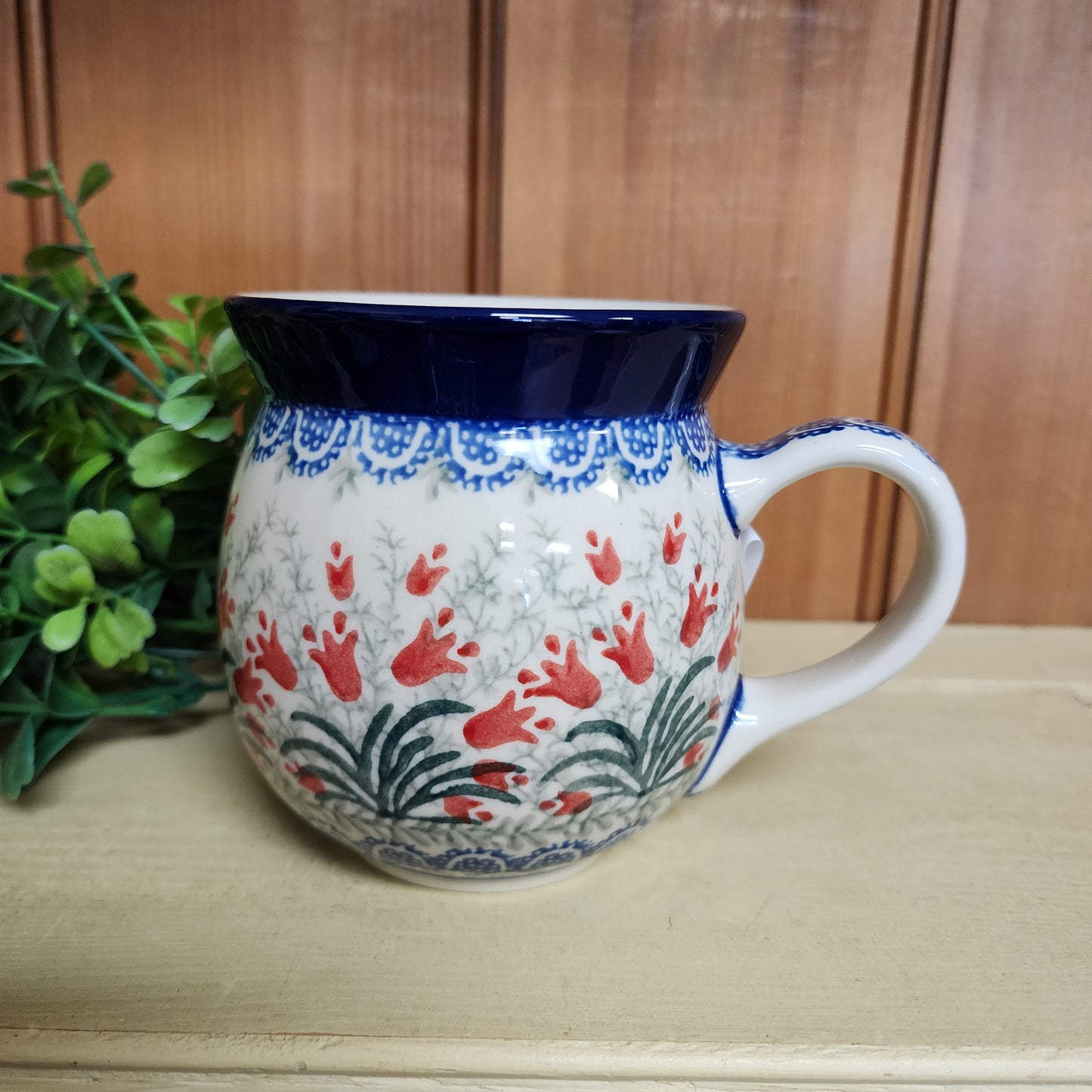 Mug   Bubble   16 oz. 073-1437X  Crimson Bells pf0526