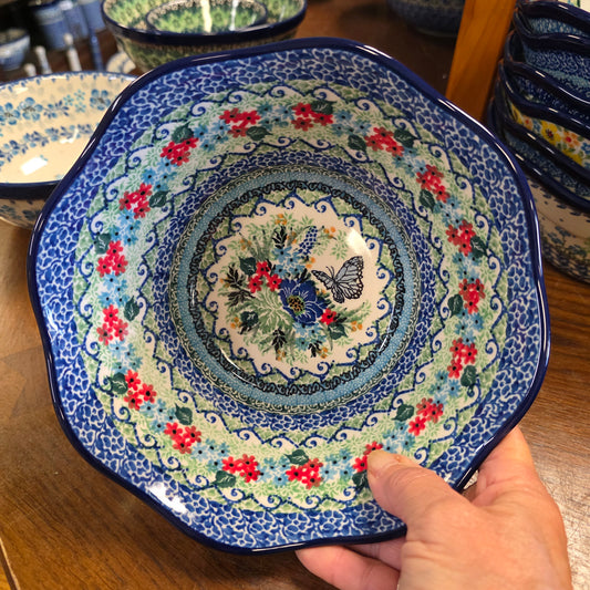Bowl   Wavy Edge   Small  8" 691-U4600  U4 pf0526