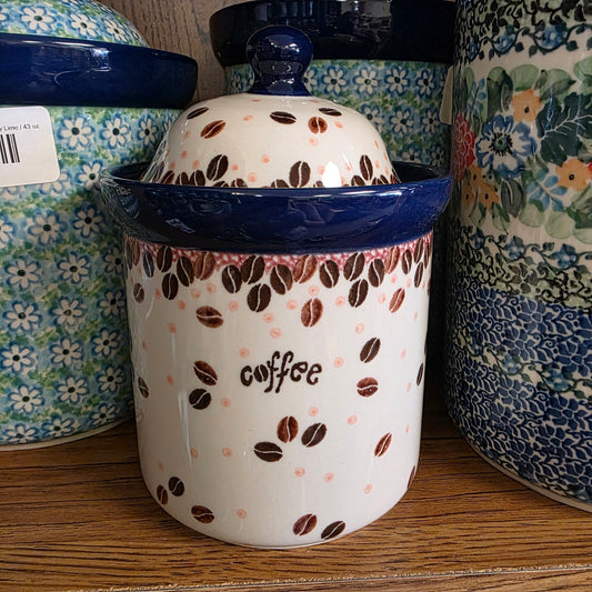 Jar / Canister   6" H  495-2391X  Coffee Beans pf0526