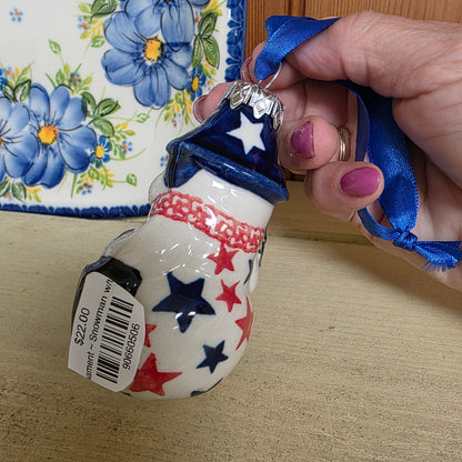 Ornament ~ Snowman w/tree