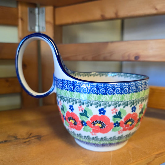 Bowl w/ Loop Handle   16 oz    3219X ~ Danish Garden