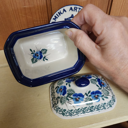 Box Covered Container   3.25"H x 3.5"W x 4.5"L  385-2273X  Winter Viola pf0526