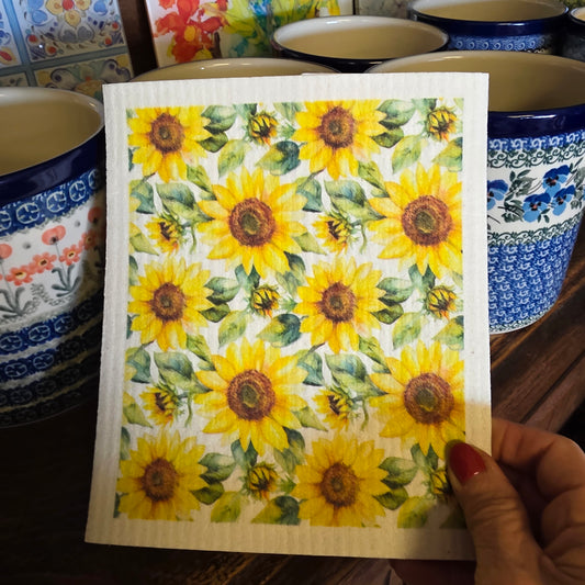 Dishcloth Sunflower (Swedish Dishcloth)