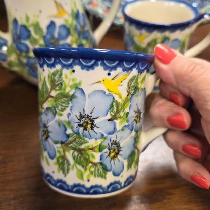 3 pc Teapot and 2 cups / Yellow bird 1166
