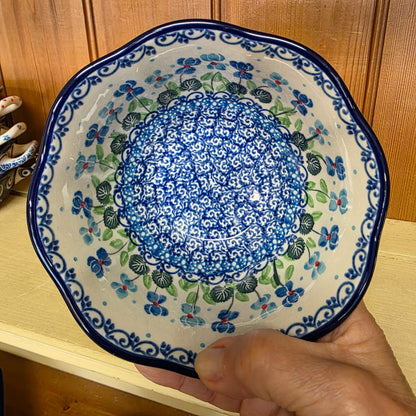 Bowl   Wavy Edge   5.75" A54-2668X  Dutch Iris pf0526