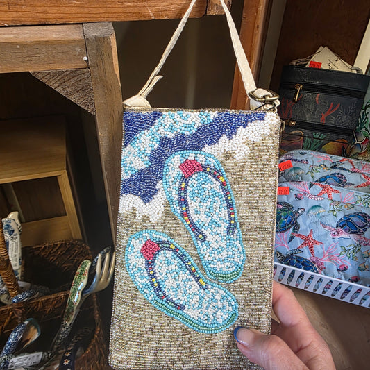 Club Bag Flip Flop / Crossbody Bag purse