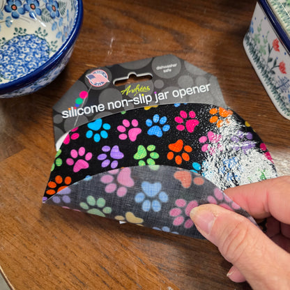 Silicone Jar Opener  Colorful paws / Silicone 6"