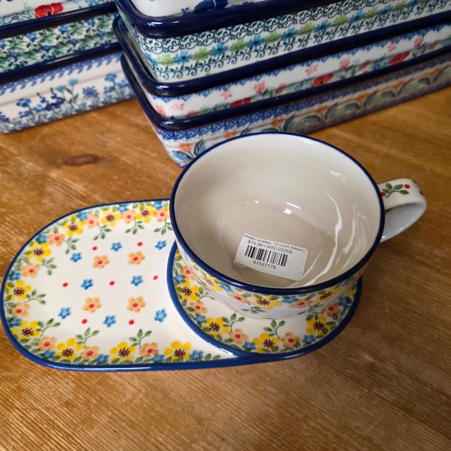 Set Sandwich Set w/Mug    H12-2225X  Buttercup pf0526