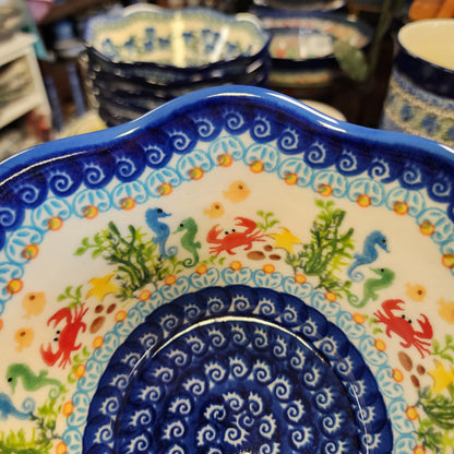 Bowl 7.5" Wavy  Crab 8841