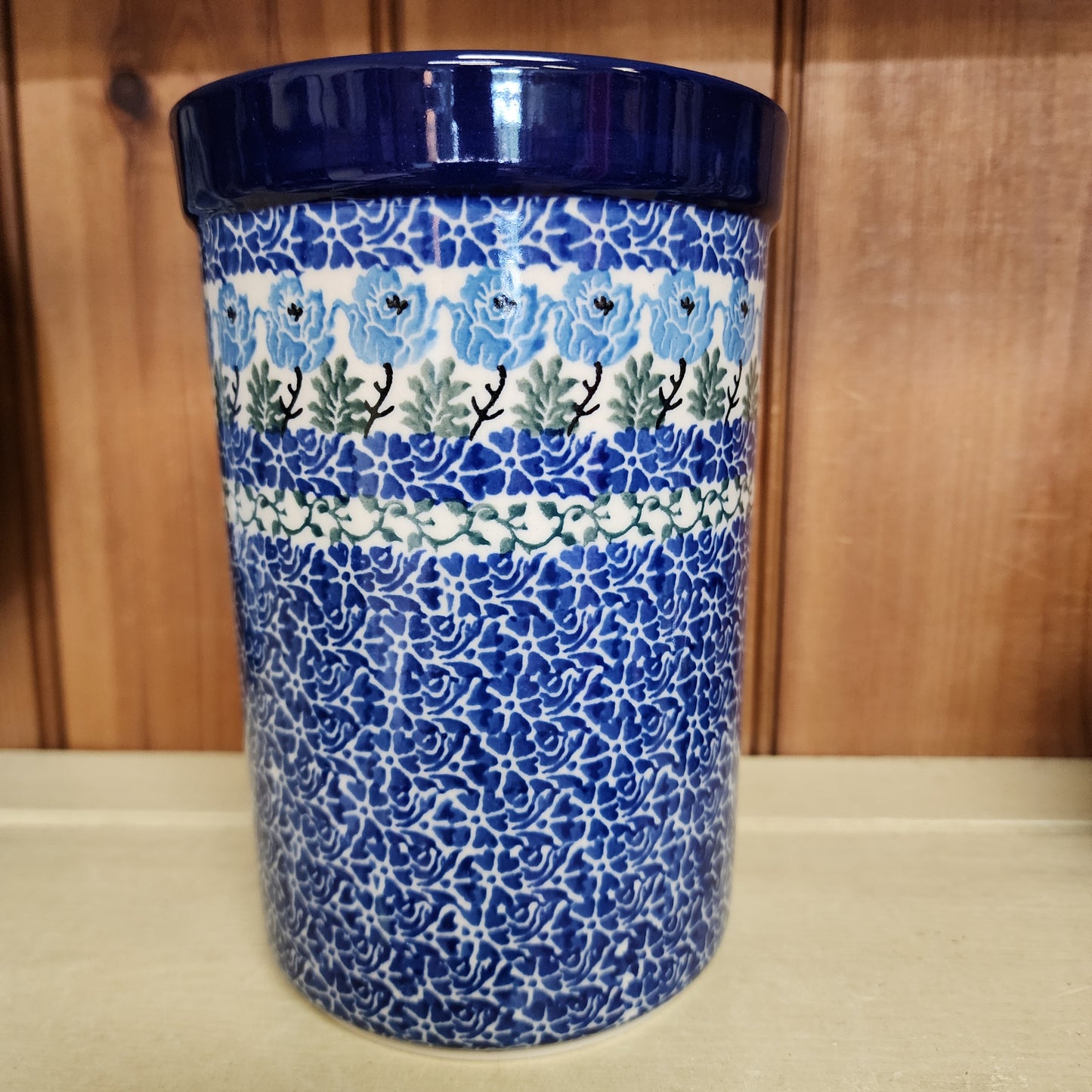 Wine/ Utensil Holder   7.75" H    1390X ~ Antique Rose