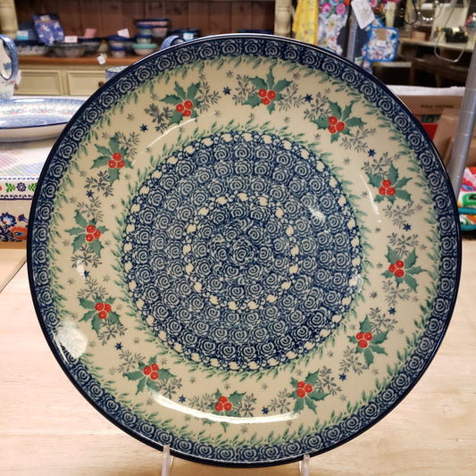 Plate ~ Dinner ~  10" 257-2973X Winter Holly