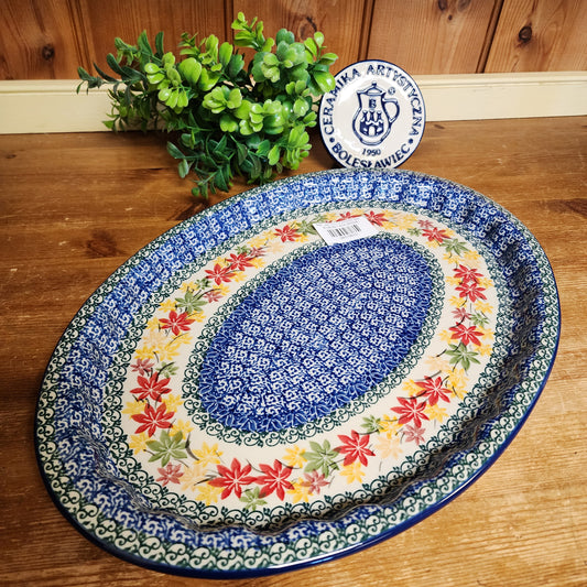 Platter   Oval   10' X 14.5" 614-2533X  Maple Harvest pf0526