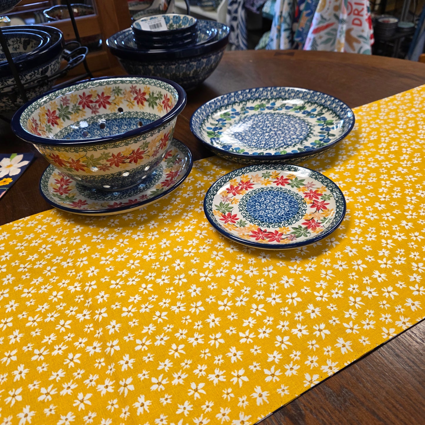 Runner ~ Bloom floral 72" x 13" cotton