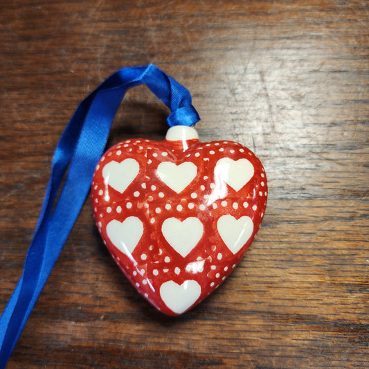 Ornament ~ Heart ~ Red Hearts SEMC