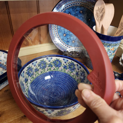 Bowl with FREE Lid ~ 9" Kalich Blue Berries