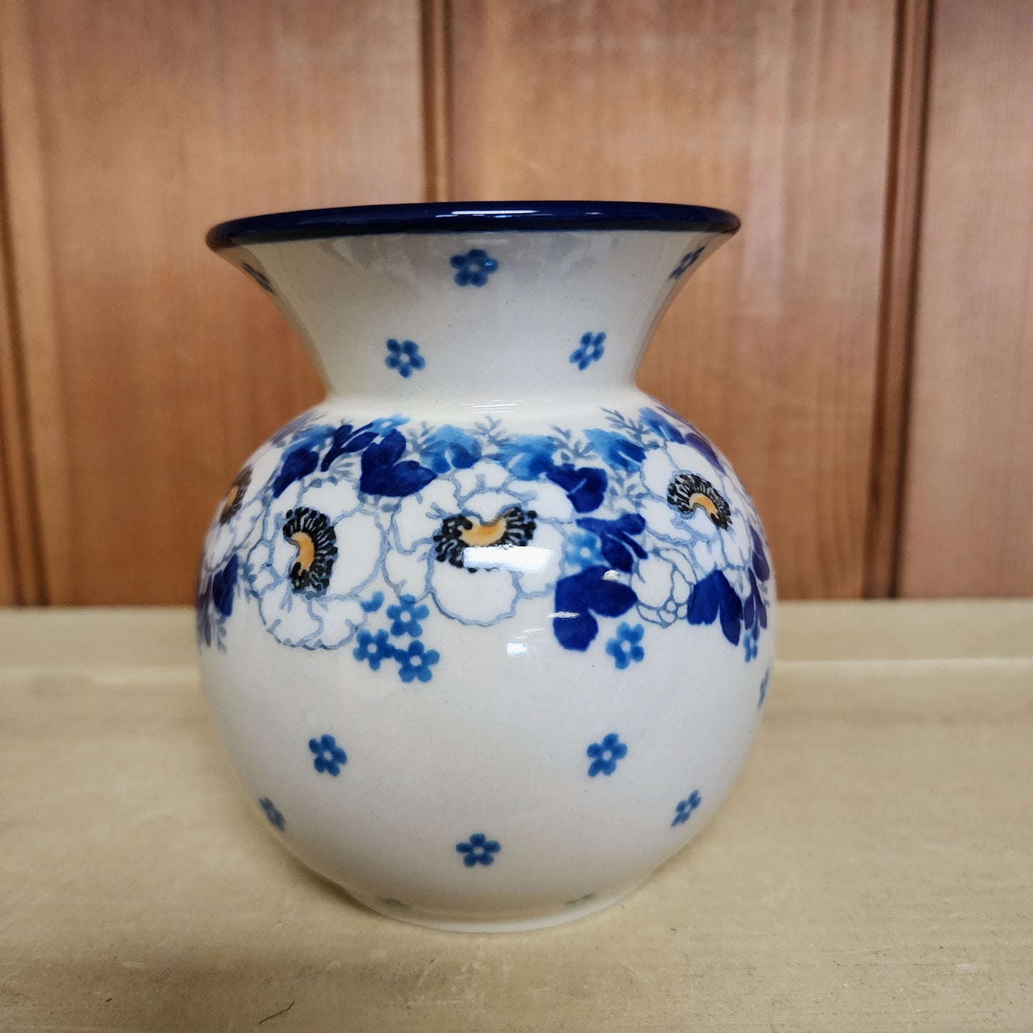 Vase   Bubble   4.25"   2222X ~ Snow Poppy