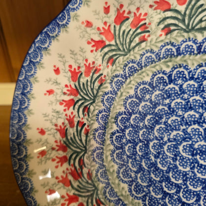 Platter   Oval   11.5" x 15.5"   1437X ~ Crimson Bells