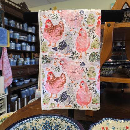 Towel /poly ~ Coop cuties Waffle Recycled Dish Towel
