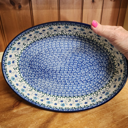 Baker Oval ~ 12" 297-2785X Georgia Blue  /8 cups