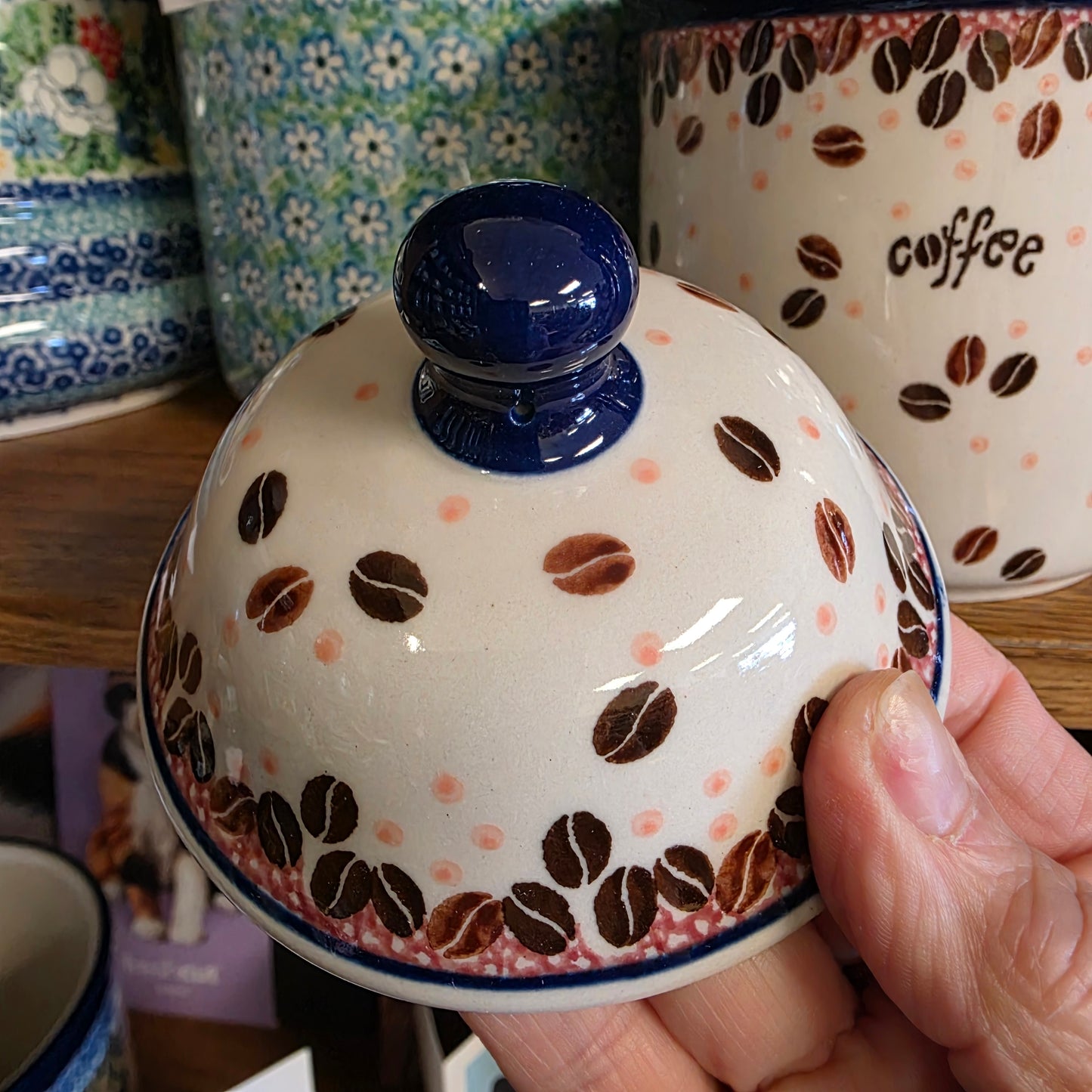 Jar / Canister   6" H  495-2391X  Coffee Beans pf0526