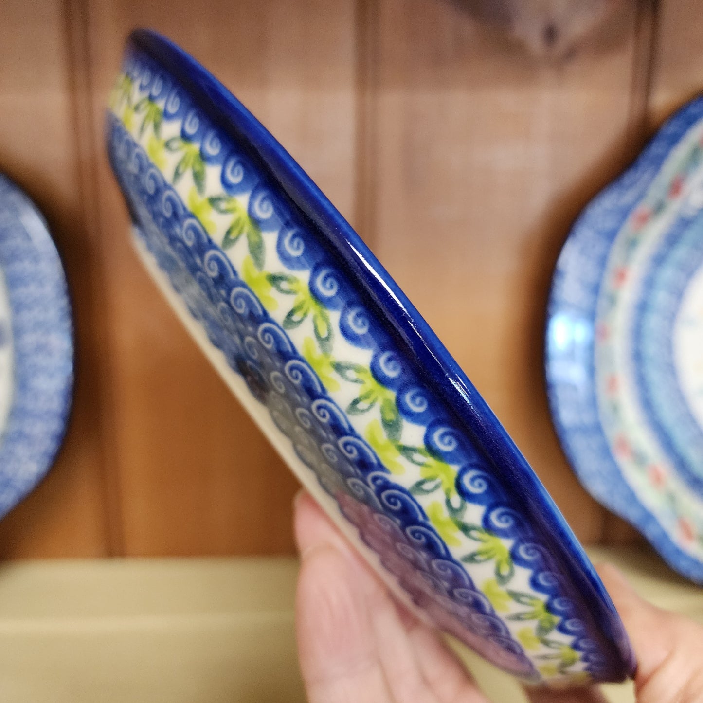 Plate 8" ~ lip ~ Cherries