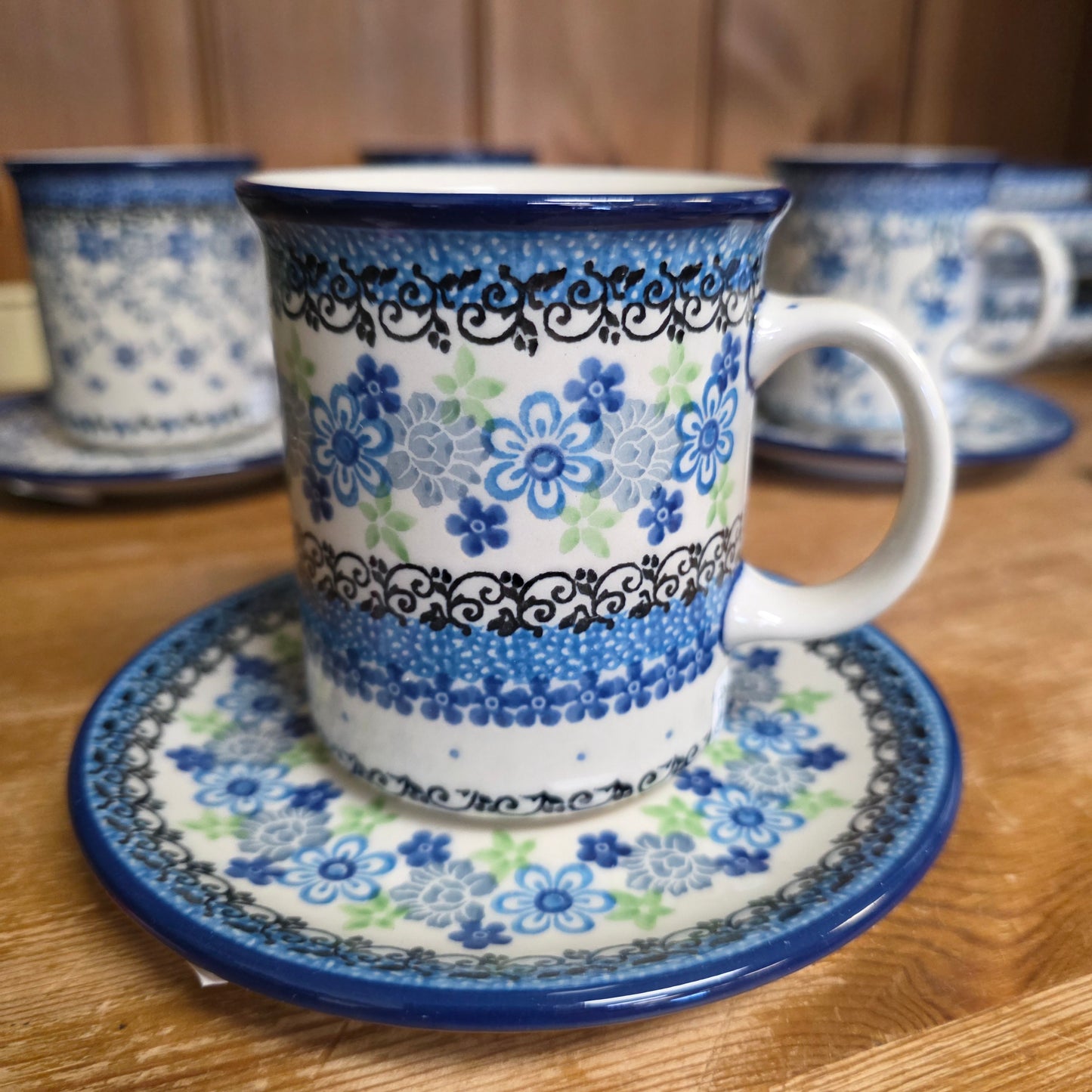 2pc Cup (10 oz) & Saucer Flower Works Save $6