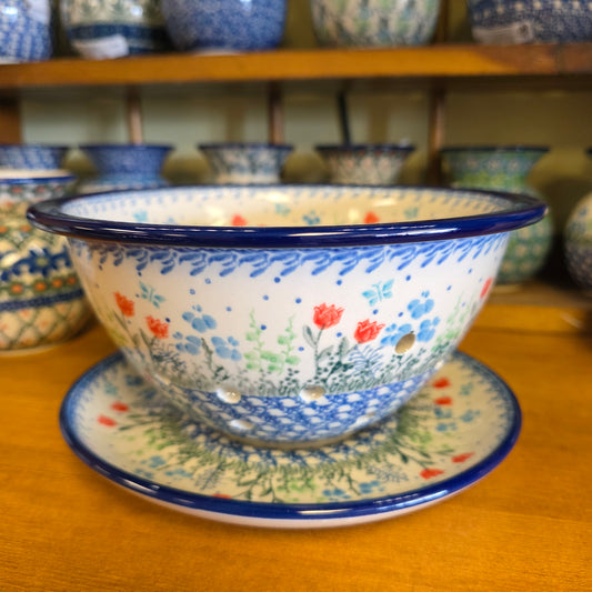 Berry Bowl w/ Saucer   8"W  470-2903X  Tulip Horizon pf0526
