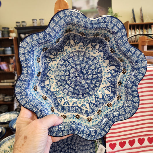 Bowl ~ Petal Edge 796-2187x Blue Yonder
