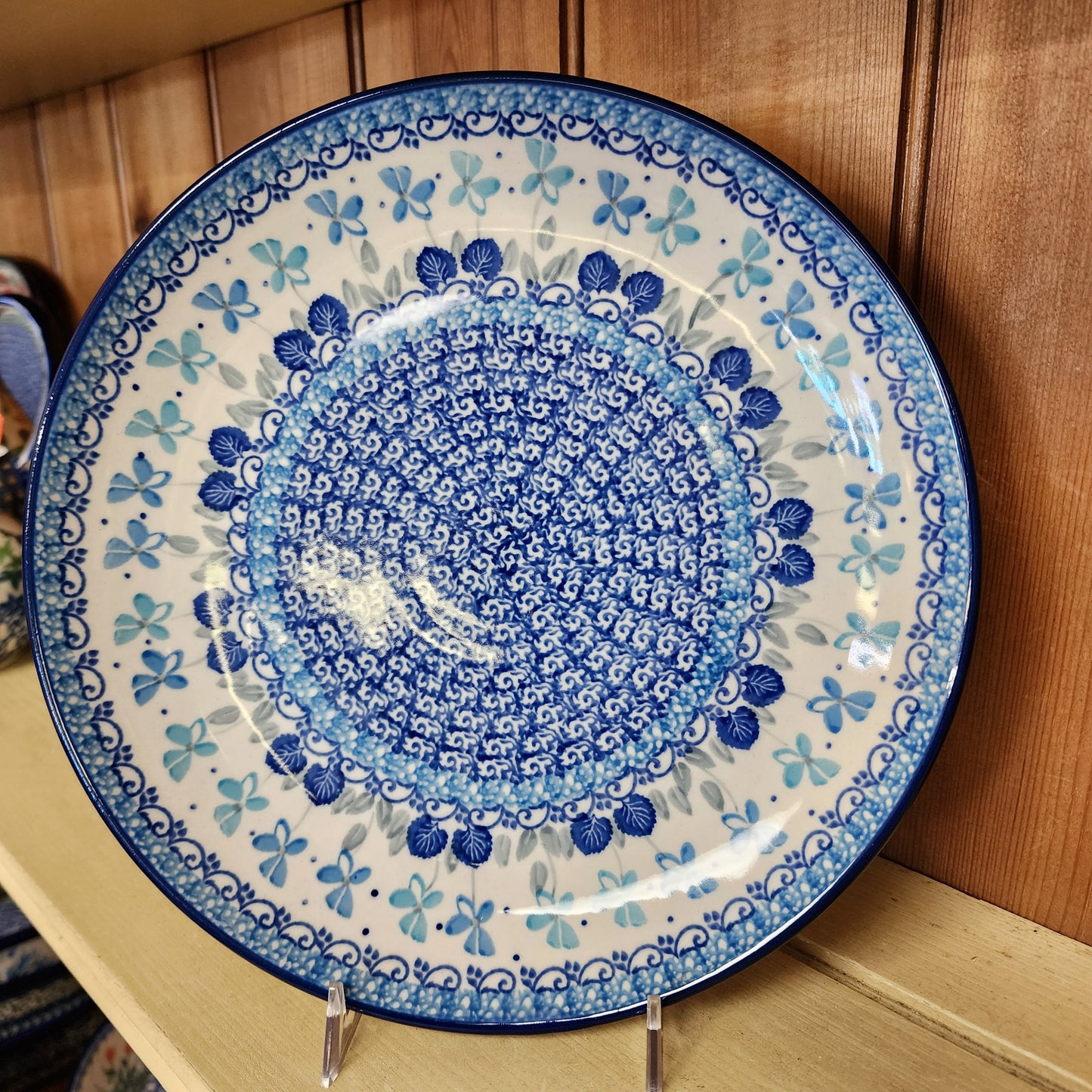 Plate   Dinner    10"   2751X ~ Blue Orchids