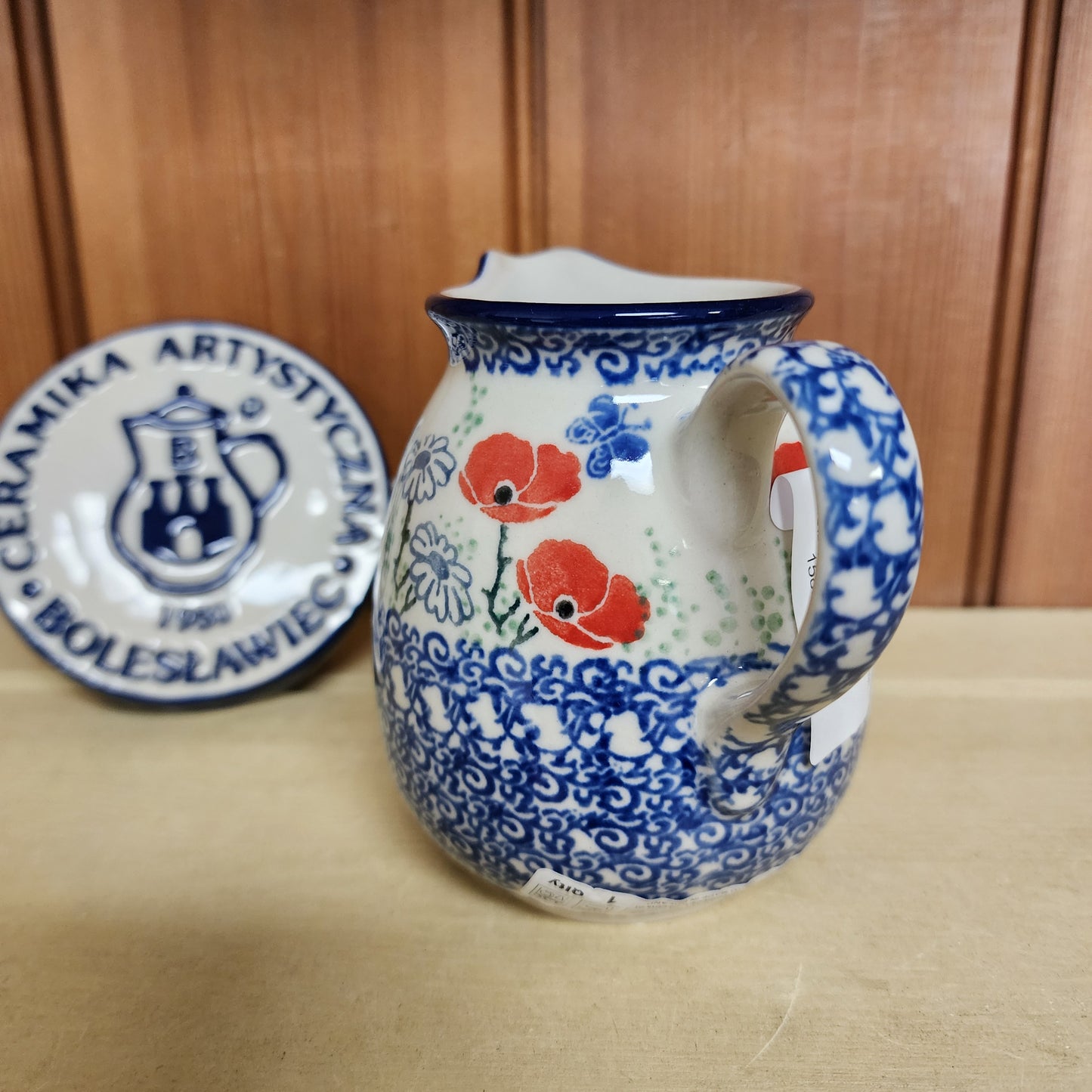 Pitcher 11 oz   B84-2901X  Red Poppy Garden pf0526