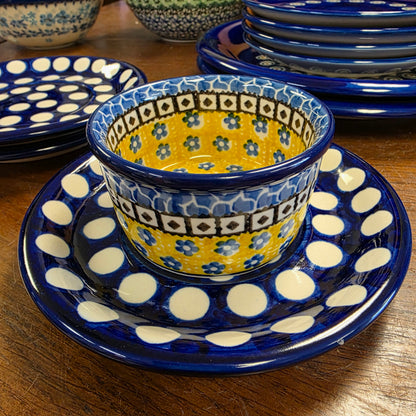 Saucer 6.5" (center ring is 3.25".) big dots