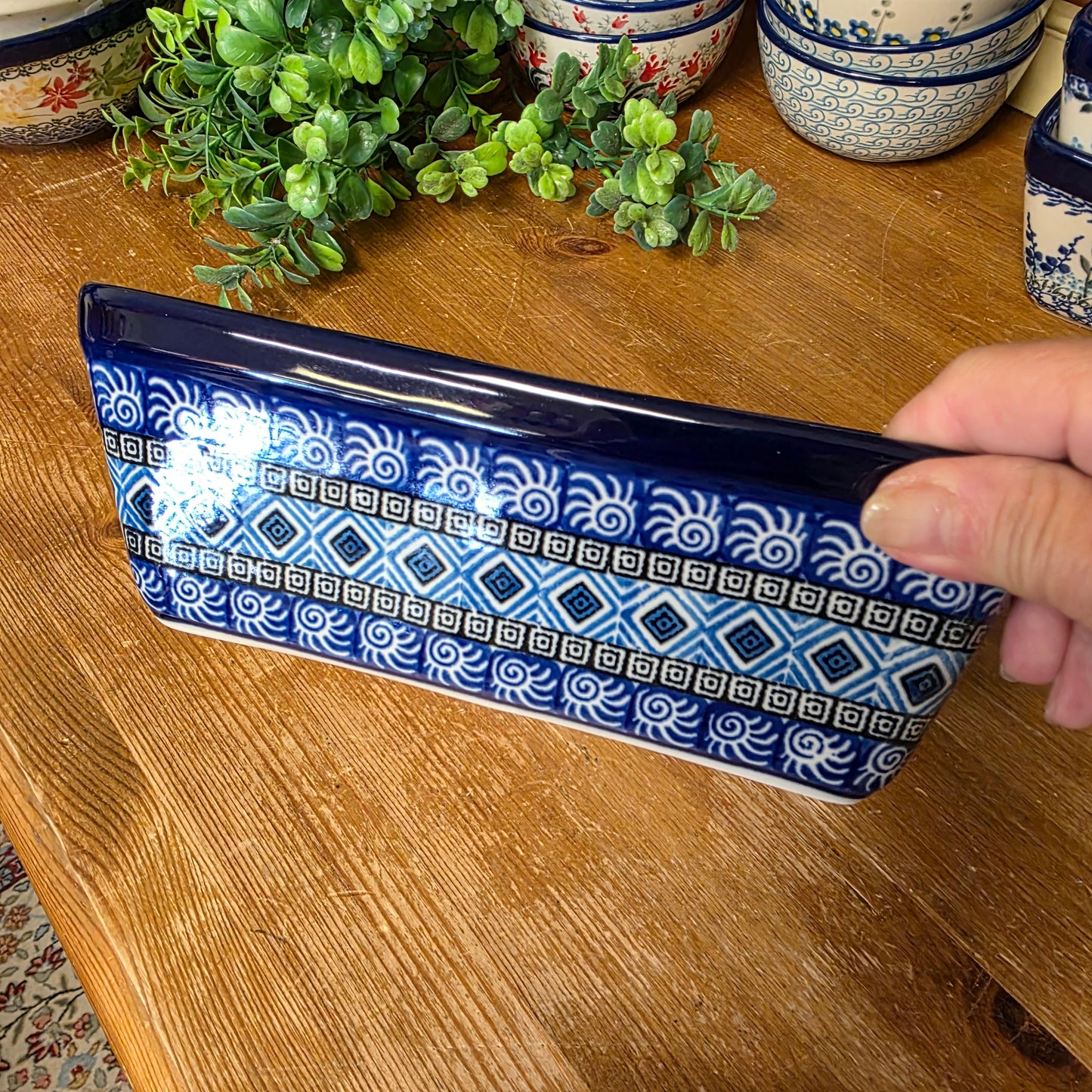 Baker   Loaf Pan  4.75"w X 8"L x 3"deep 603-1917X  Aztec Sky pf0526
