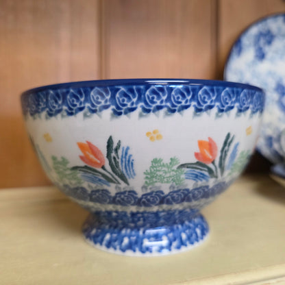 Bowl w/Pedestal   5.25"W  206-3371X  Signs of Spring pf0526