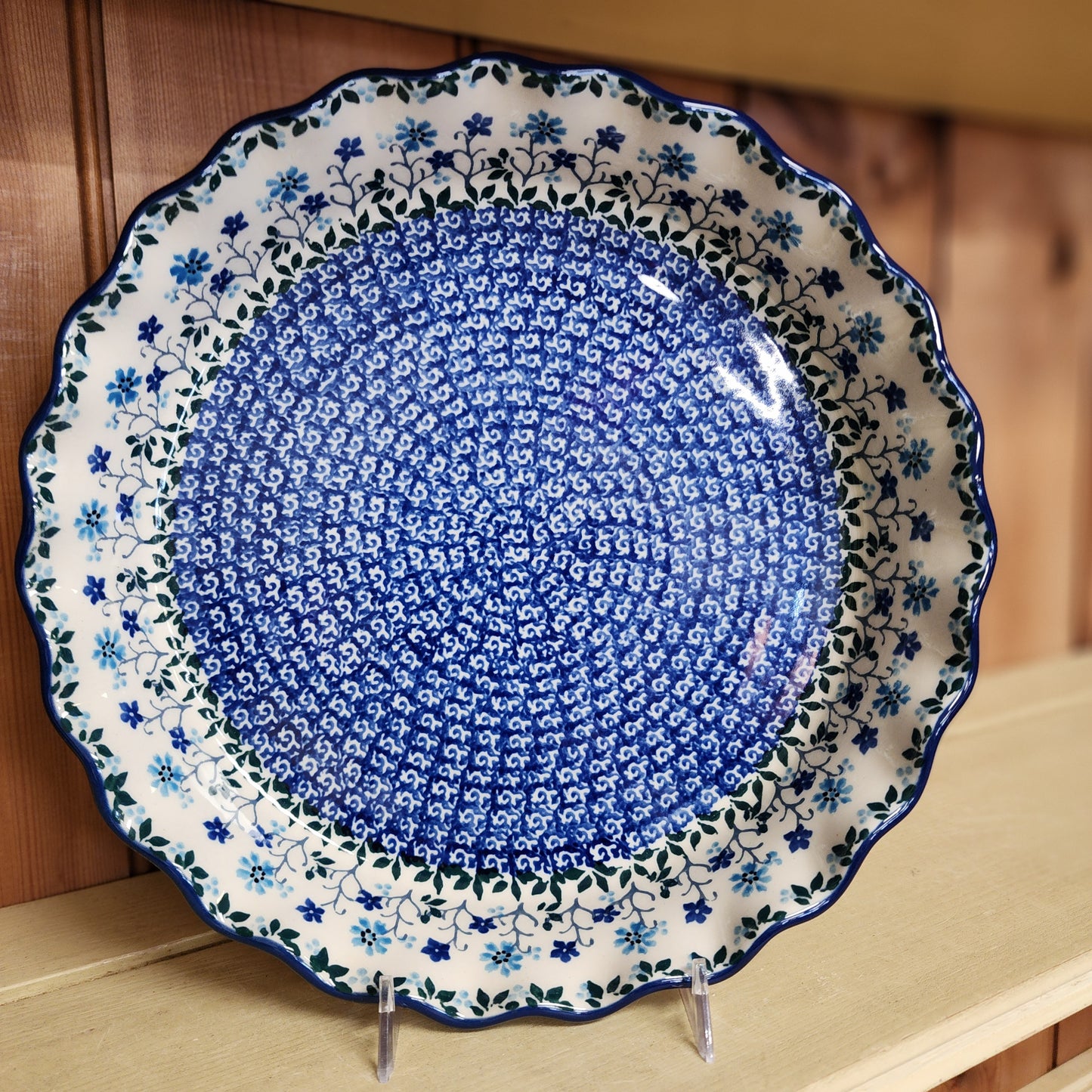 Pie Plate ~ Fluted ~ 10" 2785X ~ Georgia Blue